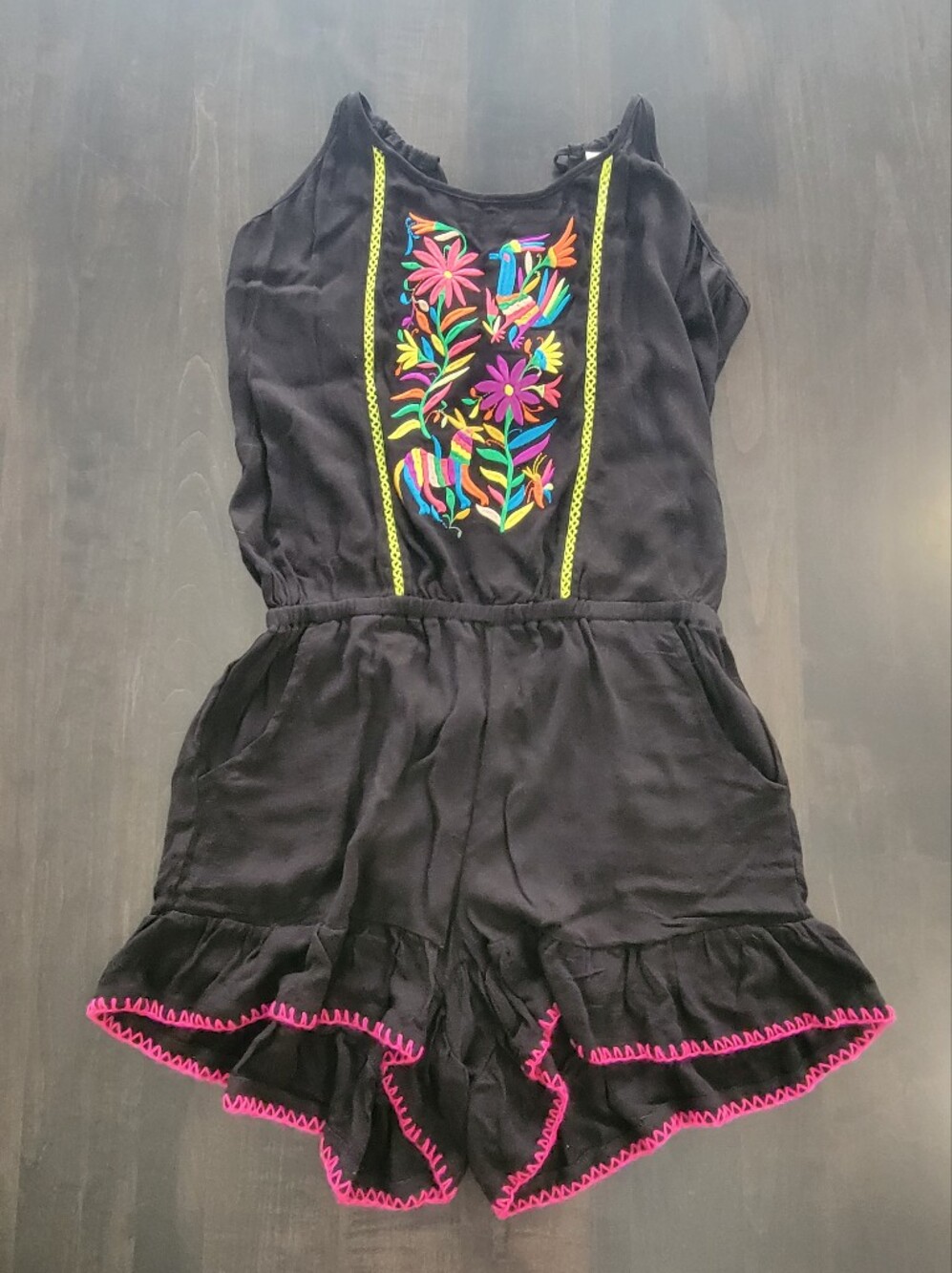 Nanette Lepore Isla Marietas Embroidered Romper M